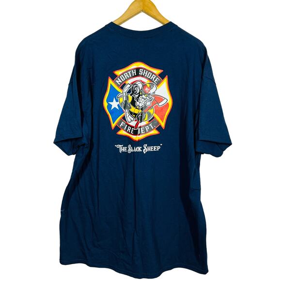 North Shore FD Graphic Tee Navy Casual Short Sleeve NSFD - 2XL - Picture 1 of 3